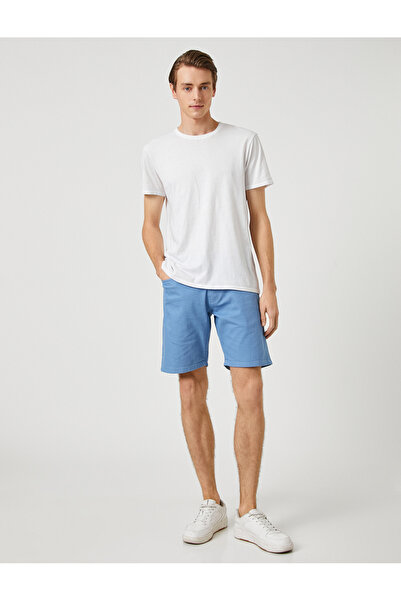 Koton Βασικό σορτς από καμβά με λεπτομέρεια με κουμπιά και τσέπες