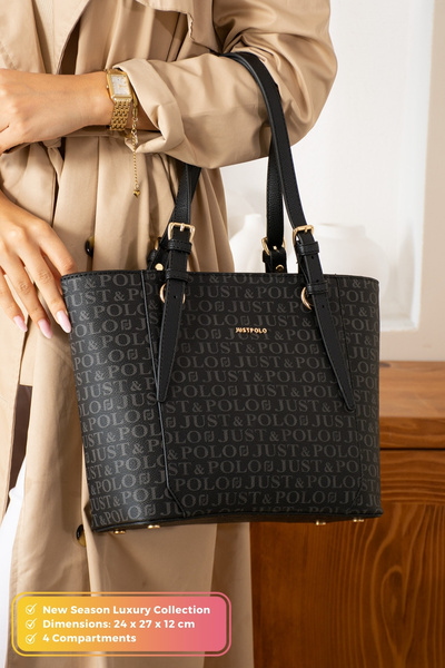 POLOGRAND London Originální taška přes rameno Just Polo Collection se 4 přihrádkami z měkké kůže jako vánoční dárek