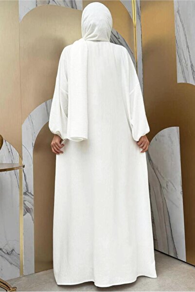 TRENDTESETTÜR WOMEN'S Ecru ZIPPERED Prayer Dress T 7583