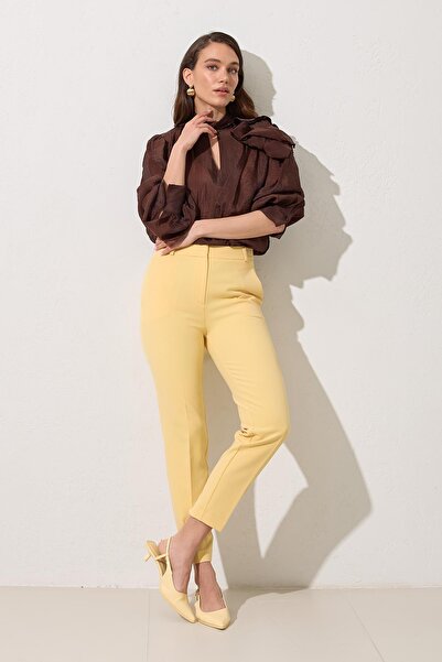 Setre Масляно-жовті штани з кишенями та деталями