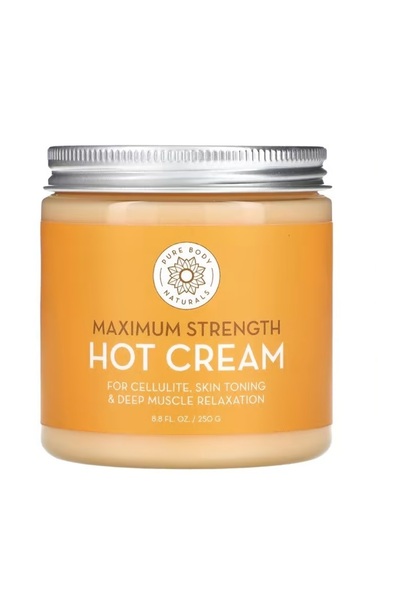 PUREBODY كريم السيلوليت الحار من بيور بودي,لشد الجسم وإسترخاء العضلات العميق 250 جرام