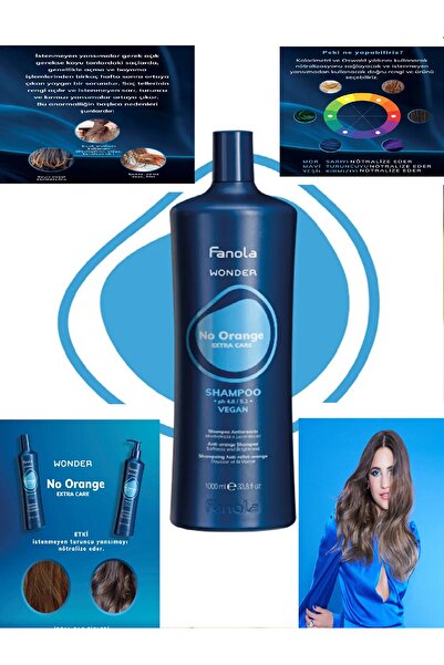 Fanola No Orange Turunculaşma Karşıtı Mavi Şampuan 1000 ml