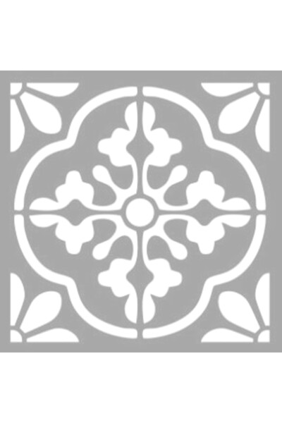 Artikel Karo Desen5 Stencil Boyama Şablonu 30x30 Cm, Duvar Stencil, Fayans St...