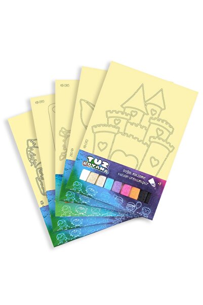 Artikel Tuz Boyama Oyunu 5 Li Seti -4 , Eğitici Aktivite , Kum Boyama Oyunu T...