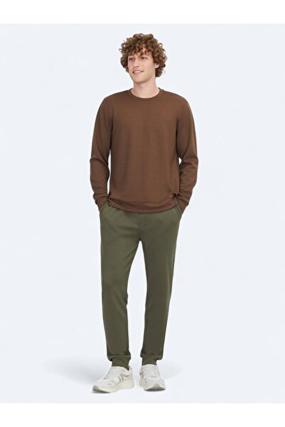 Kip Φούτερ καφέ με λαιμόκοψη