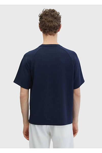 Ramsey Μπλουζάκι με λαιμόκοψη Navy Blue