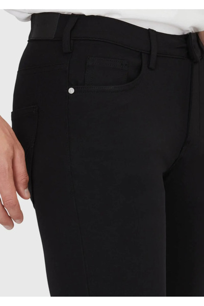 Ramsey Чорні прямі трикотажні брюки вільного крою