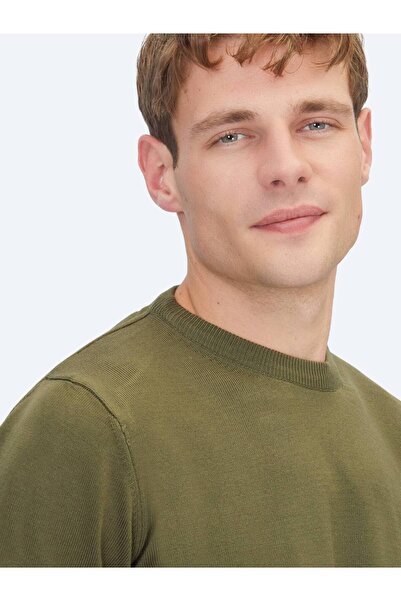 Kip Хакі велосипедний комір, прямий трикотажний светр