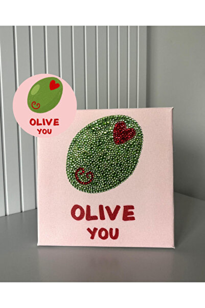 YADA Olive You - Rhinestone Kit, Diamond painting, Kristal Taş Yapıştırma 20x...
