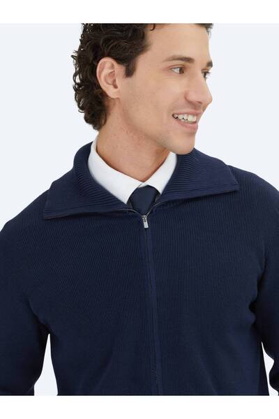 Kip Navy Blue Cardigan