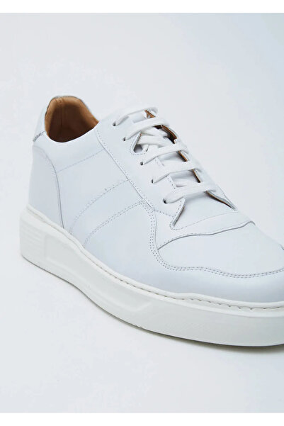 Ramsey White Leather Sneakers