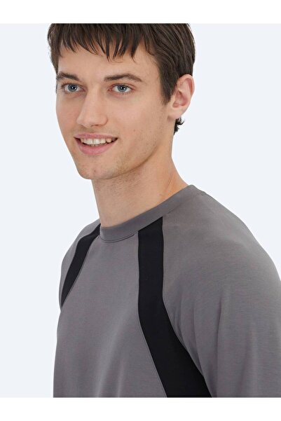 Kip Φούτερ με λαιμόκοψη ανθρακί