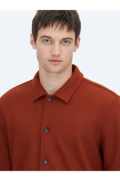 Kip Μπλουζάκι από μάλλινο μείγμα με ίσιο κορδόνι και κανονική εφαρμογή