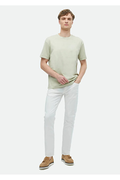 Ramsey Μπλουζάκι με λαιμόκοψη με πράσινο 100% βαμβάκι