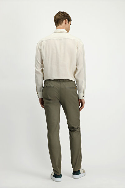 Kiğılı 7 Drop Slim Fit Slim Fit Stretch Fabric Drawstring Jogger Pants with Elastic Waist