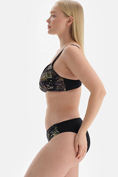 Dagi Black - Green Corseted Recovery Bikini Top