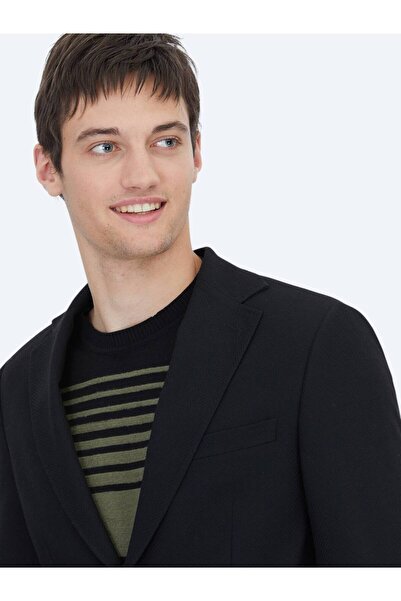 Kip Black Patterned Jacket