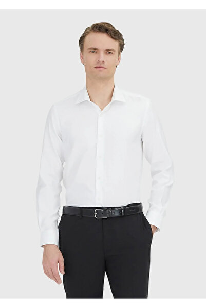 Ramsey White Regular Fit Woven Classic 100% Cotton Shirt