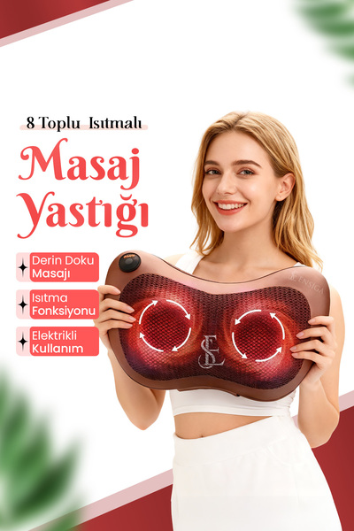 EN SİGA Yeni 8 Toplu Isıtmalı Masaj Aleti