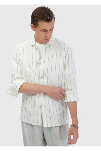 Ramsey Ecru Shirt Jacket