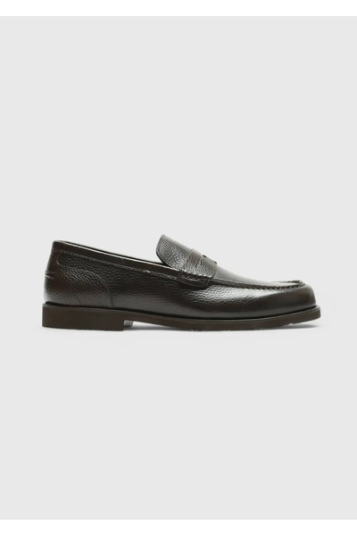 Ramsey Καφέ δερμάτινο casual loafer