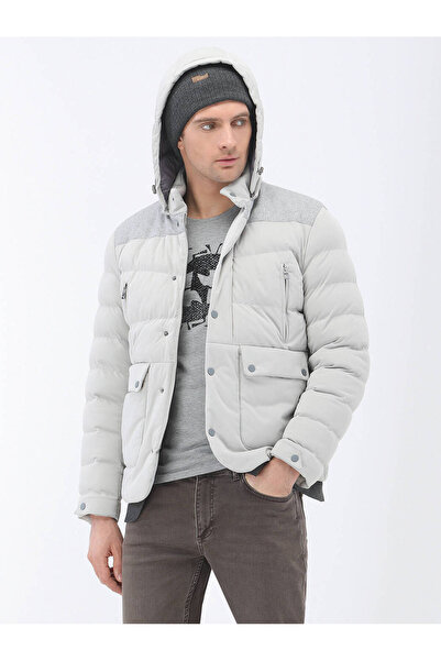 Kip Світло-сіра спортивна куртка з мікроволокном, прямий крій