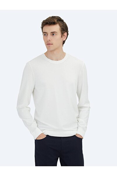 Kip Πλεκτό πουλόβερ με λαιμόκοψη Ecru