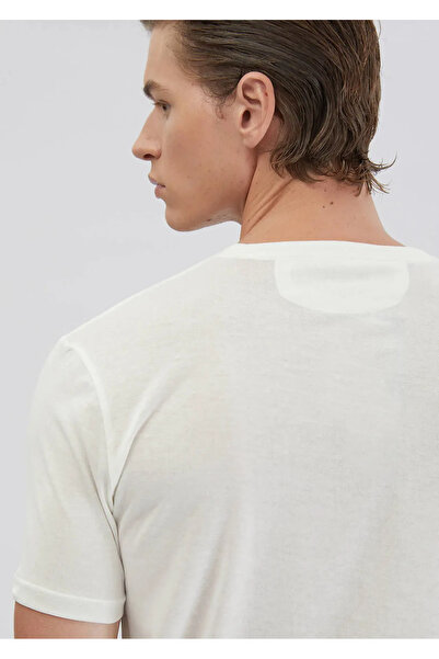 Ramsey Λευκό μπλουζάκι με λαιμόκοψη