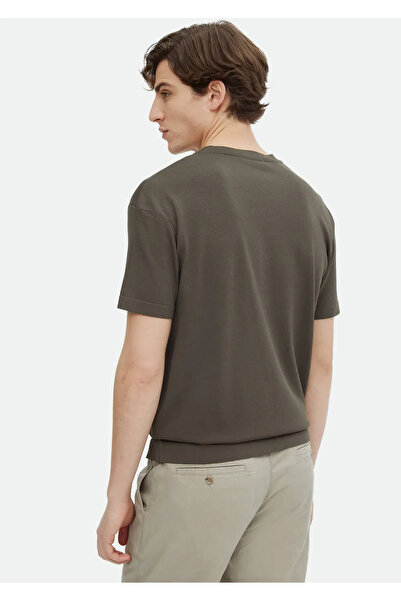 Ramsey Χακί πλεκτό πουλόβερ με λαιμό πληρώματος