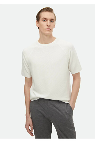 Ramsey Ecru Crew Neck - Jacquard Knitwear Design