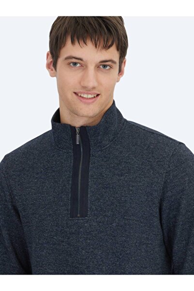 Kip Μπλουζάκι με ριγέ γιακά σε μπλε ναυτικό χρώμα