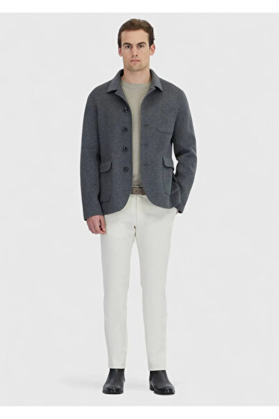 Ramsey Anthracite Regular Fit Wool Blend Sports Jacket