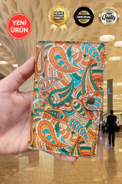 Vardo Portofel Esther Design cu suport pentru cărți de vizită și husă pentru pașaport și permis, unisex