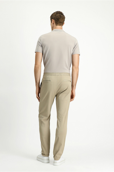 Kiğılı 7 Drop Slim Fit Slim Fit Stretch Fabric Drawstring Jogger Pants with Elastic Waist