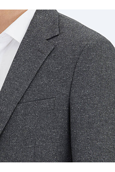 Kip Gray Micro Modern Fit 100% Wool Jacket