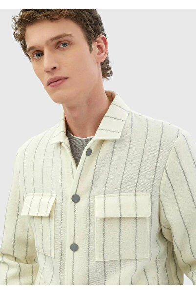Ramsey Ecru Shirt Jacket