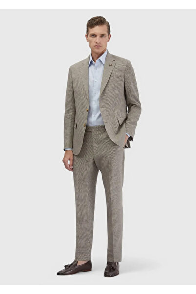 Ramsey Brown Zeroweight Slim Fit Wool Blend Suit