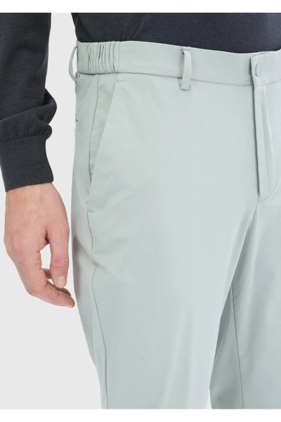 Ramsey Bej Düz Örme Jogging Fit Casual Pantolon