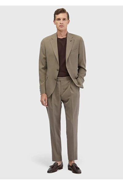 Ramsey Light Brown Plain Zeroweight Slim Fit Suit