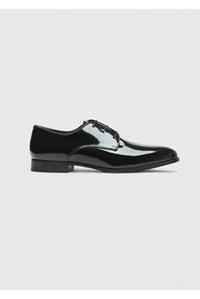 Ramsey Black Patent Leather Classic Tuxedo Shoes