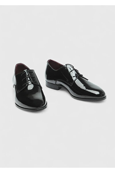 Ramsey Black Patent Leather Classic Tuxedo Shoes
