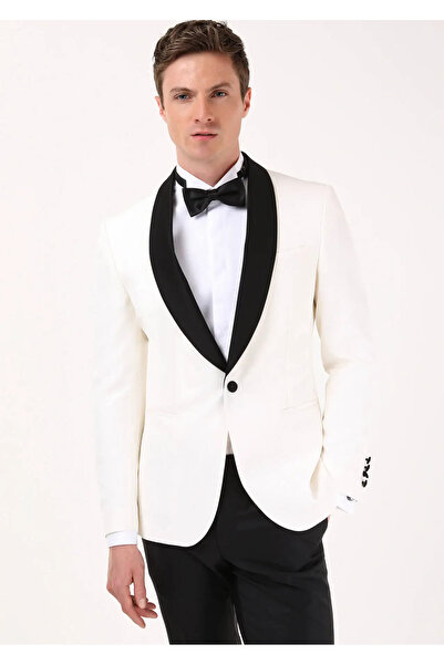 Ramsey Ecru Modern Fit Shawl Collar Tuxedo Suit