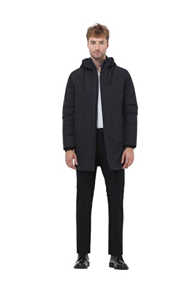 Kip Functional and Removable Inside Black Woven Smart Topcoat PRD-95