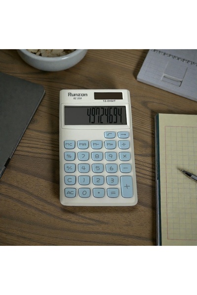 Buteks Runzon mavi mini hesap makinesi
