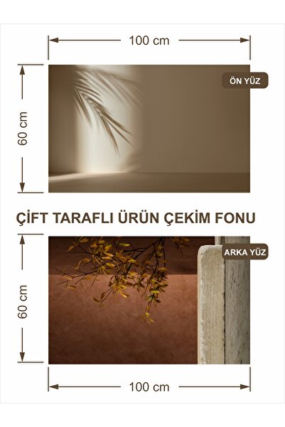 Baskı Madeni 3d Çift Taraflı Fotograf Çekim Fonu, Zemini ( Yemek, Ürün Vb. Çe...