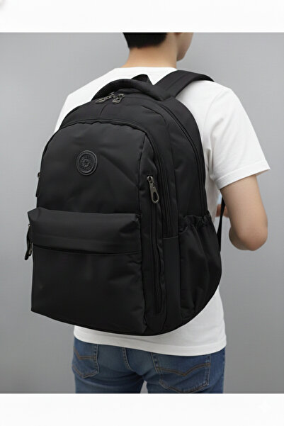 Tiny Kulomi حقيبة ظهر مدرسية للجنسين من القماش المقاوم للماء Tni2500 باللون الأسود