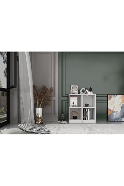 Nettrends Rafli Kitaplik 65 Cm Beyaz Ktp-1189