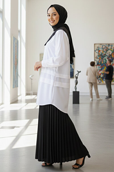 benguen 2068 Модель Біла сорочка з гострим коміром