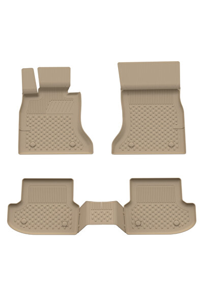 Sahler Bmw 5 Serisi F10 2013-2016 Uyumlu Araca Özel Bej 4.5D Havuzlu Oto Pasp...