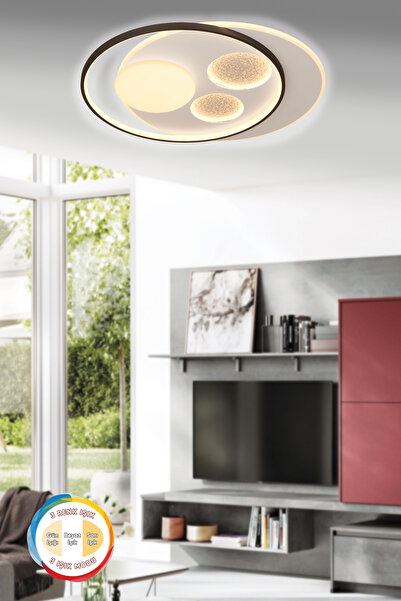 ESSLİGHT OSCAR 50'LİK LED AVİZE 3 RENK IŞIK MOD MODERN DEKORATİF AYDINLATMA